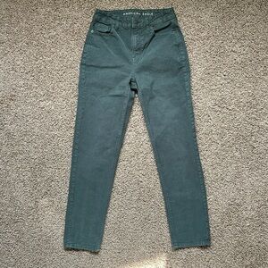 American Eagle Corduroy Mom Jeans Green
